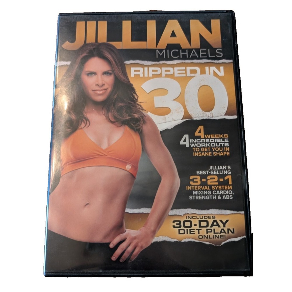 Jillian Michaels Ripped In 30 DVD, 4 Weeks/4 Workouts